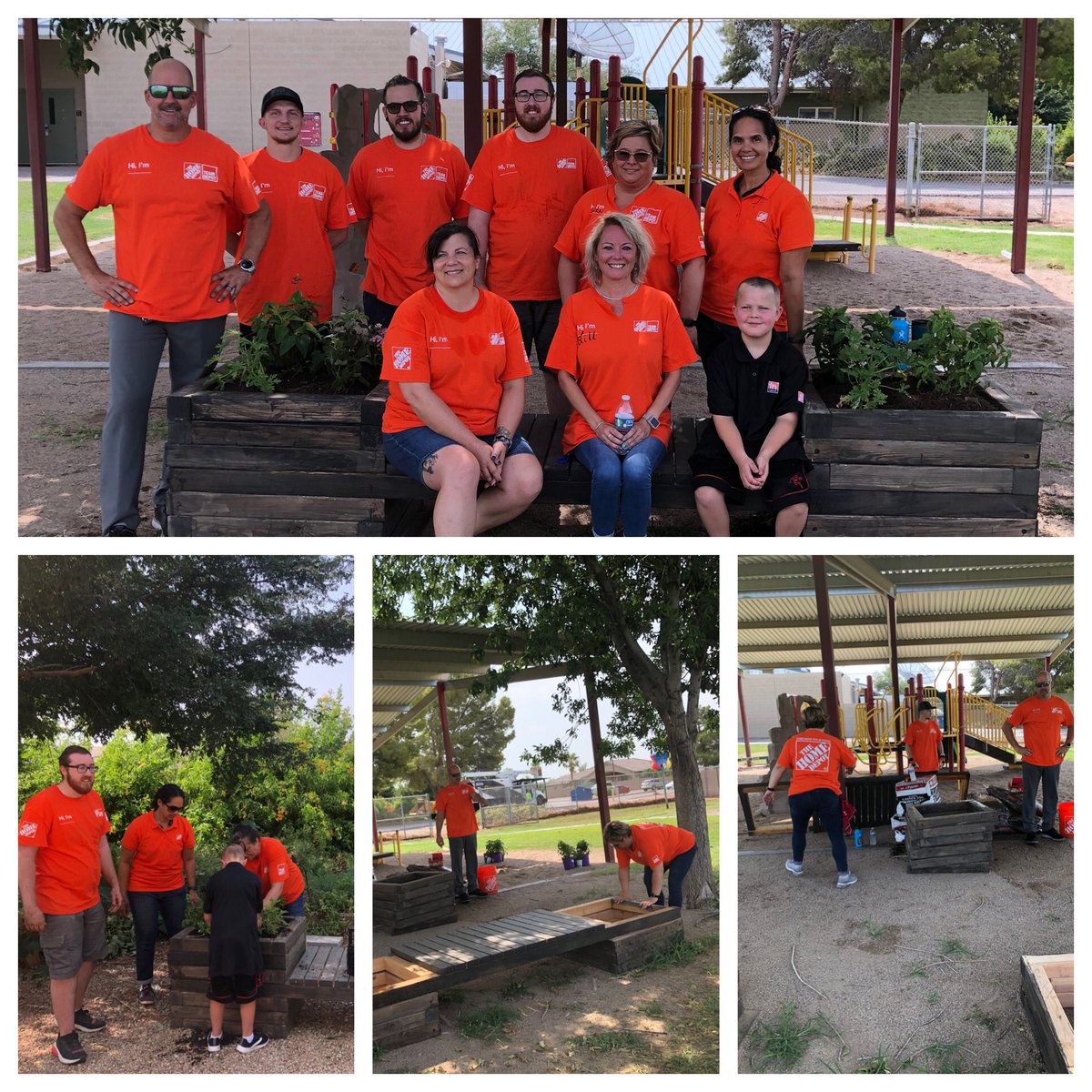 Today we went to Queen Creek Elementary to install two planter benches we made for the kids. We all had such a great time!#0415STRONG #TEAMDEPOT <a href="/CBoswellHD/">Corey Boswell</a> <a href="/D66Celest/">Sheldon Celestine 🇹🇹🇺🇸</a> <a href="/GPsharkz/">george page</a> <a href="/cat_thanner/">Cathy Thanner</a> <a href="/AsdsJudy/">Judy Perea (ASDS)</a> <a href="/TeamDepot_Ryan/">Ryan Braddy</a> <a href="/ConnieEB_THD/">Connie Elia-Boushie</a> <a href="/RussellTomlins7/">Russell Tomlinson</a> <a href="/FeliciaPuente05/">Felicia Duran</a> <a href="/mosesjedTHD/">Jed Moses</a>