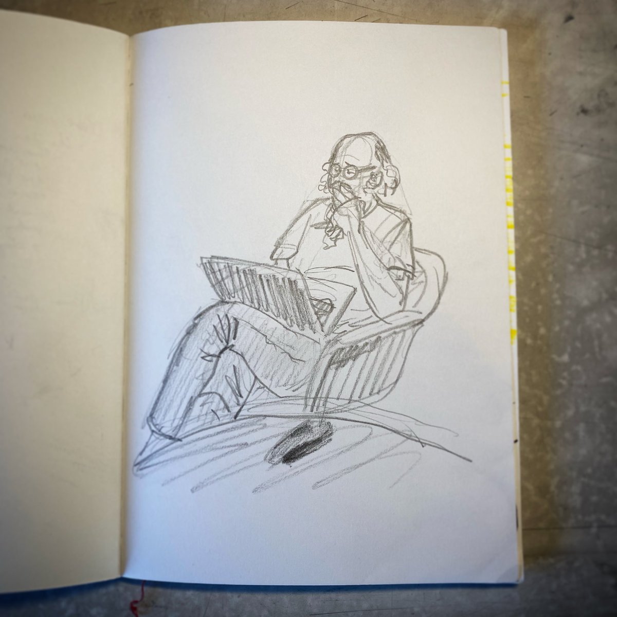 TimMcEwen67's tweet photo. Quick sketch of our Head of Department Sean Callinan at @JMCAcademy. 
#jmc #jmcacademy #jmcacademysydney #lifedrawing #lifedrawingclass #figuredrawing #figuredrawingclass #drawing #drawingfromlife #lifemodel #sketch #sketchbook #sketcher #sketching #cartoon #cartoonist https://t.co/jWEJDyj35e