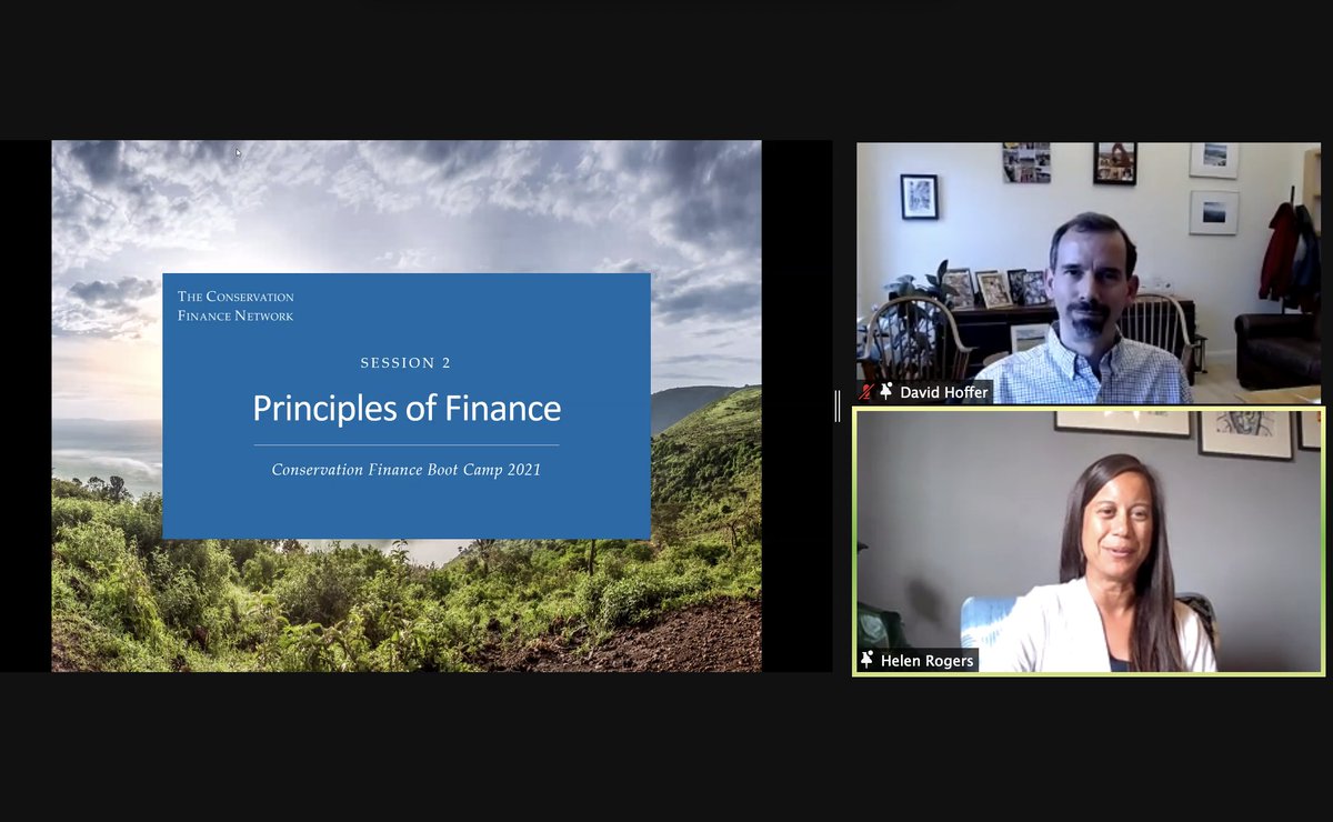 HallieJ's tweet photo. Thrilled to be participating in the 2021 Conservation Finance Virtual Boot Camp this week! Proud to support efforts to demystify and unlock finance for conservation.  #CFNBootCamp https://t.co/jcgM0Zq0Hp