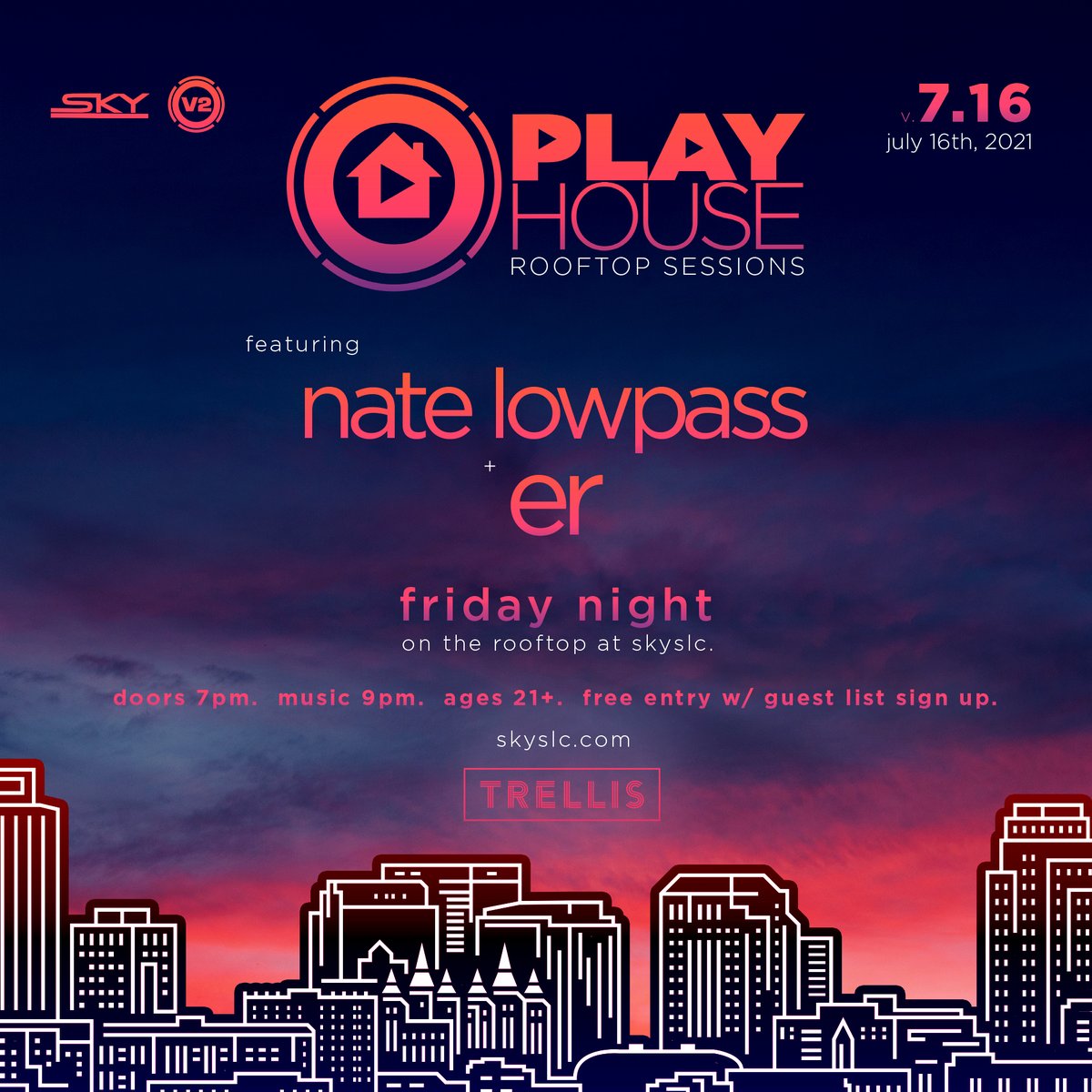 MASVMusicGroup's tweet photo. #JUSTADDED another major name in House Music in SLC: @soundsofer joins @natelowpass at #PlayhouseSLC this Friday! 🎶🤩

Jump on the guestlist ➡️ https://t.co/jhBAlXrECu https://t.co/2WwPvTPEhy