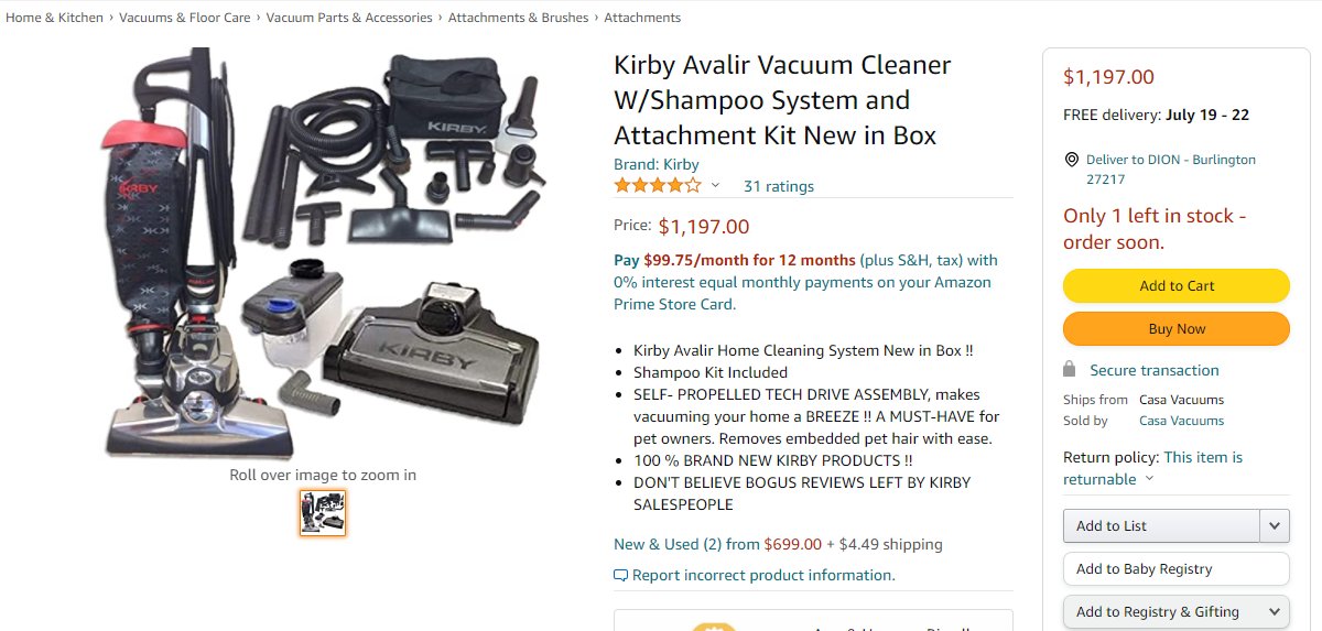 Aye Yo #KirbyVacuums THIS IS NOT THE PURSUIT OF HAPPYNESS OK...SHOWING UP AT OUR HOME WITH A SALESMAN AND HIS 'LIL HELPER' IS NOT GOING TO GET PEOPLE TO OVERPAY FOR A VACUUM. $1999 HUH..

LOOK BELOW..