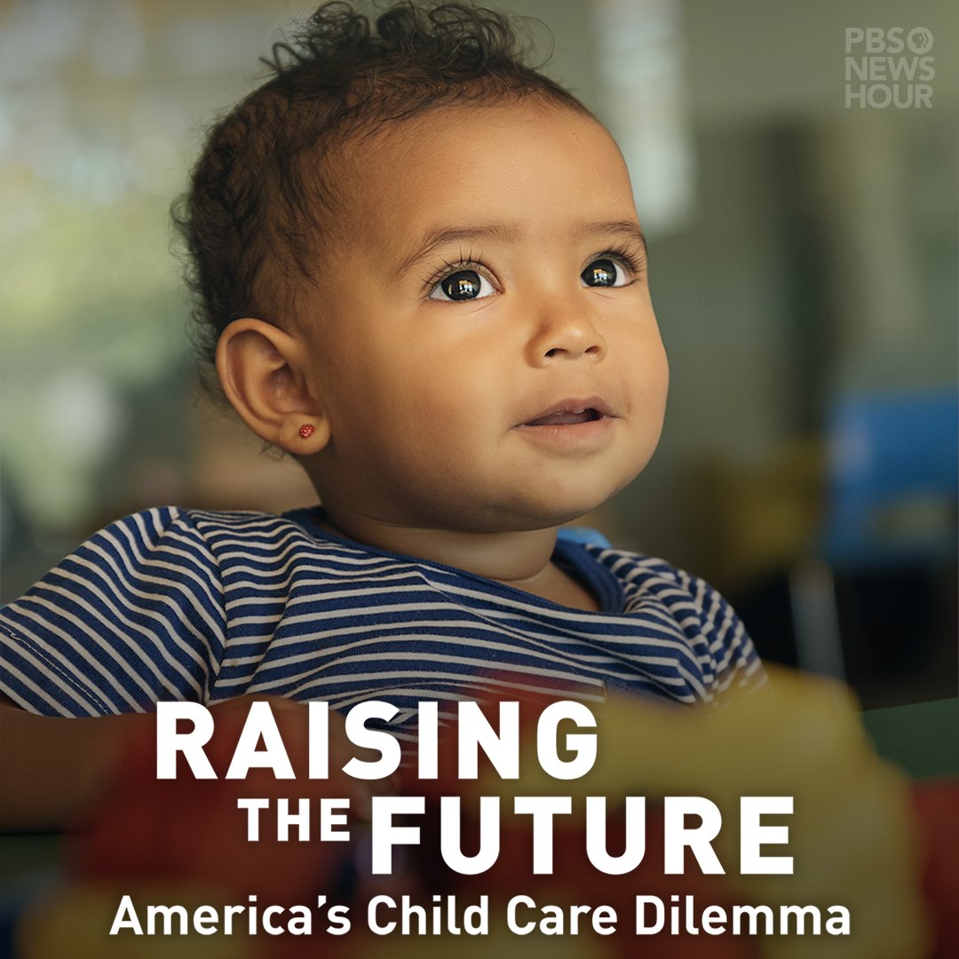 NewsHour's tweet photo. TONIGHT: @CatWisePDX reports on America's broken child care system, communities on the front lines and new political momentum for major reform in the post-COVID era.

Watch: 
💻 Online at 6 p.m. ET: https://t.co/H64jnT5hAz
📺 On your @PBS station
📱 More: https://t.co/fnTtvK34CF https://t.co/nKHlc1OEac