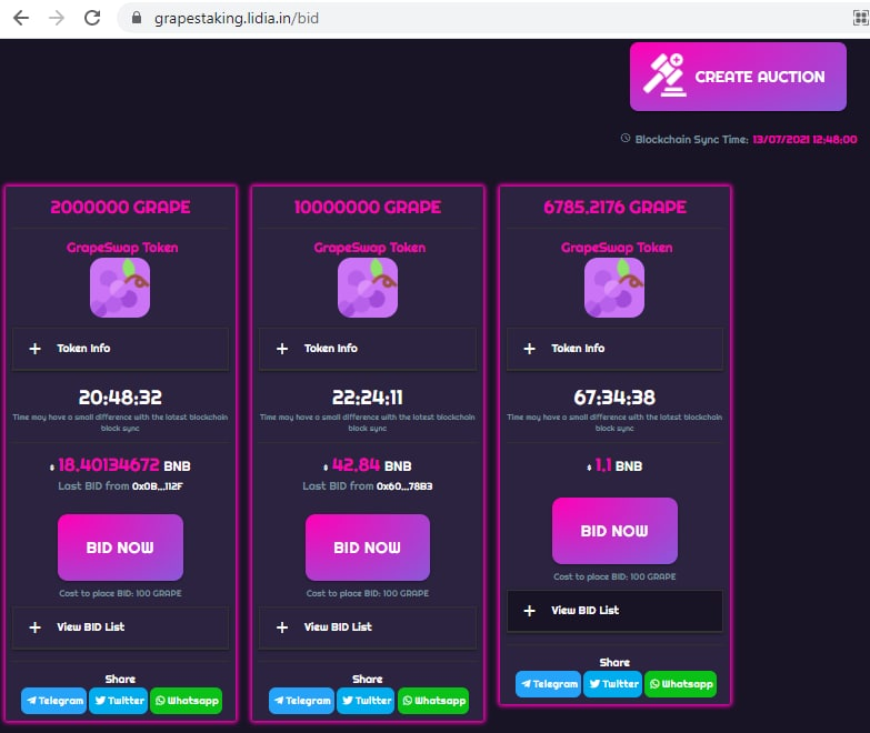 GrapeSwap's tweet photo. ⏲️Token auction🤑

👉https://t.co/Ep1zGhx5oa

💜RETWEET AND SHARE

#grapeswap #grapestaking #bsc #avax #avalanche #binance #BinanceSmartChain https://t.co/4ObmtNvFLr