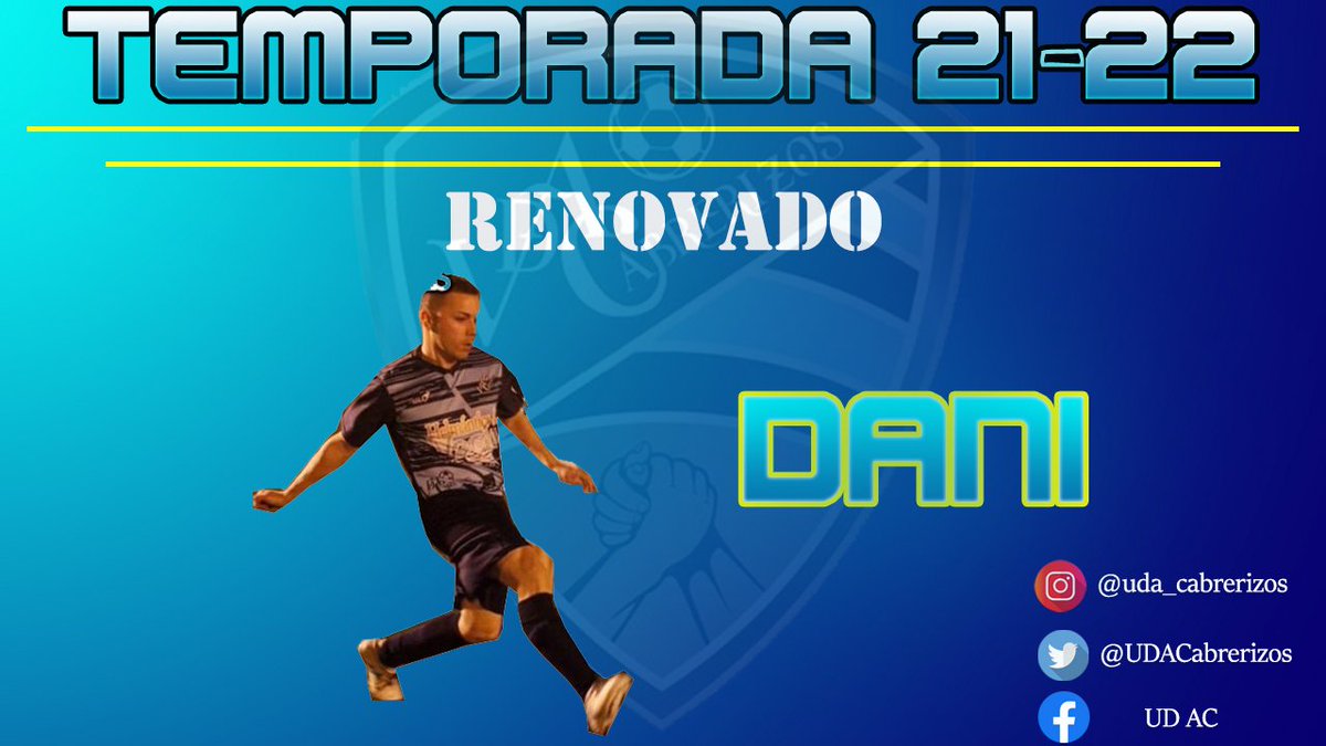 UDACabrerizos's tweet photo. ✅𝗥𝗘𝗡𝗢𝗩𝗔𝗗𝗢|
Dani renueva una temporada mas!!! 
#ForzaUDAC💙 #Temporada2122 #RenovacionUDAC https://t.co/cD2o8HEF2O
