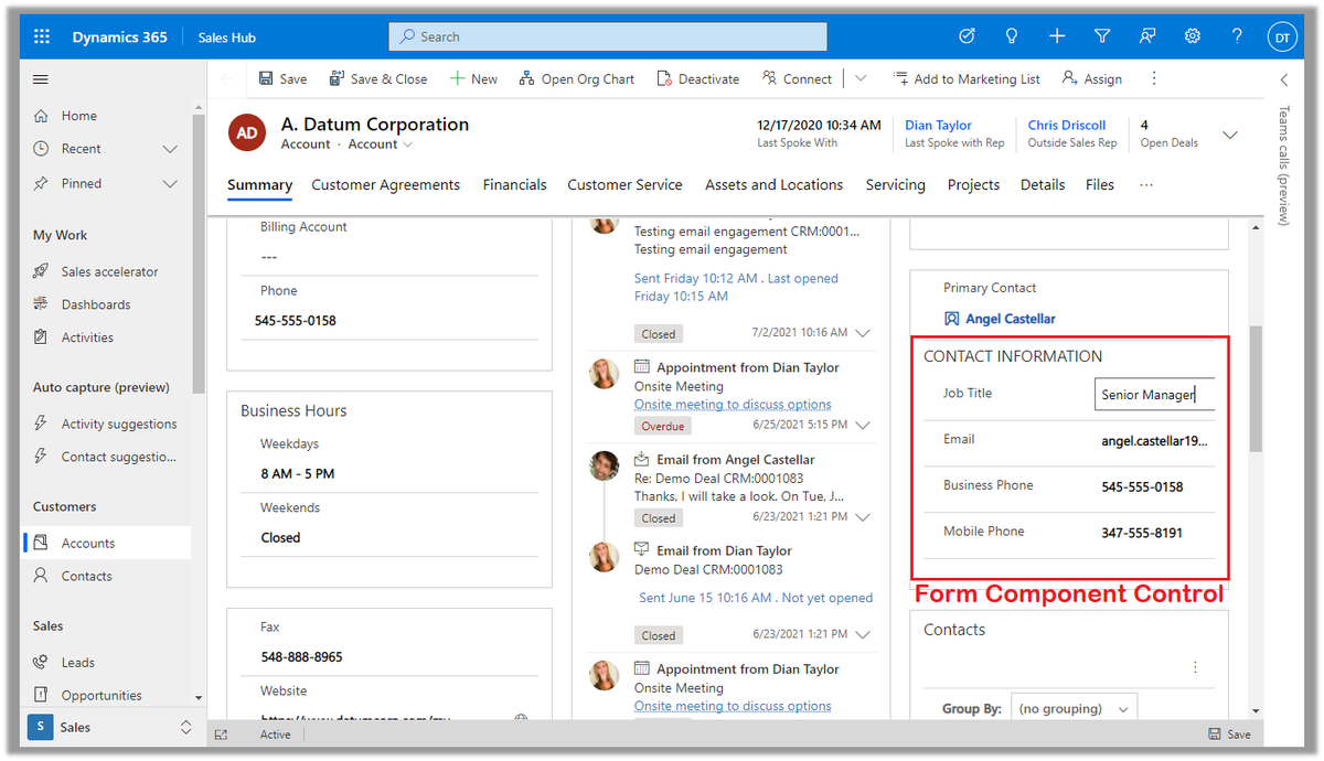 D365Goddess's tweet photo. Have you seen the form component control yet in #Dynamics365? With this control we can expose data from a related table on a form and even edit it! Take a look at my latest article: https://t.co/5ZPY4ozzXg #PowerPlatform #MSDyn365 #MSDyn365CE #Configuration #Lookups https://t.co/ZuBgehbyC3