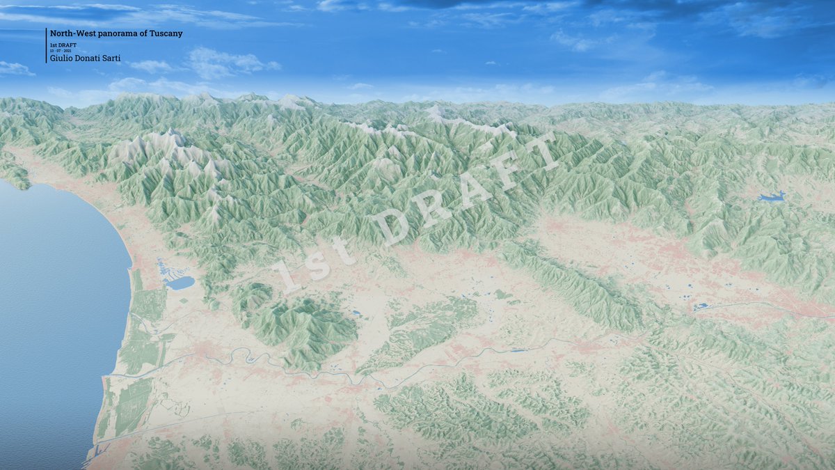 g_donatisarti's tweet photo. Here the first #draft of my new #panoramic #view of #Tuscany.

#cartography #b3d #cartoblend #photoshop https://t.co/O15Lgk41T8