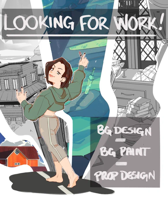 Hey #PortfolioDay I'm Krstina and I am looking for work! I do bg design, paint and prop design. Check out my portfolio below, and DM for a portfolio password! 

🌟 https://t.co/IROgIEdHrA https://t.co/HLmb8MEpU6
🌟 kmastilovic@gmail.com
🌟 @inkdem (Instagram) 