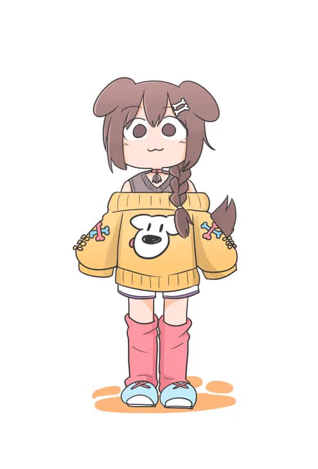 夏だけど肩出しセーターみたいなころさん #戌神ころね新衣装予想図 