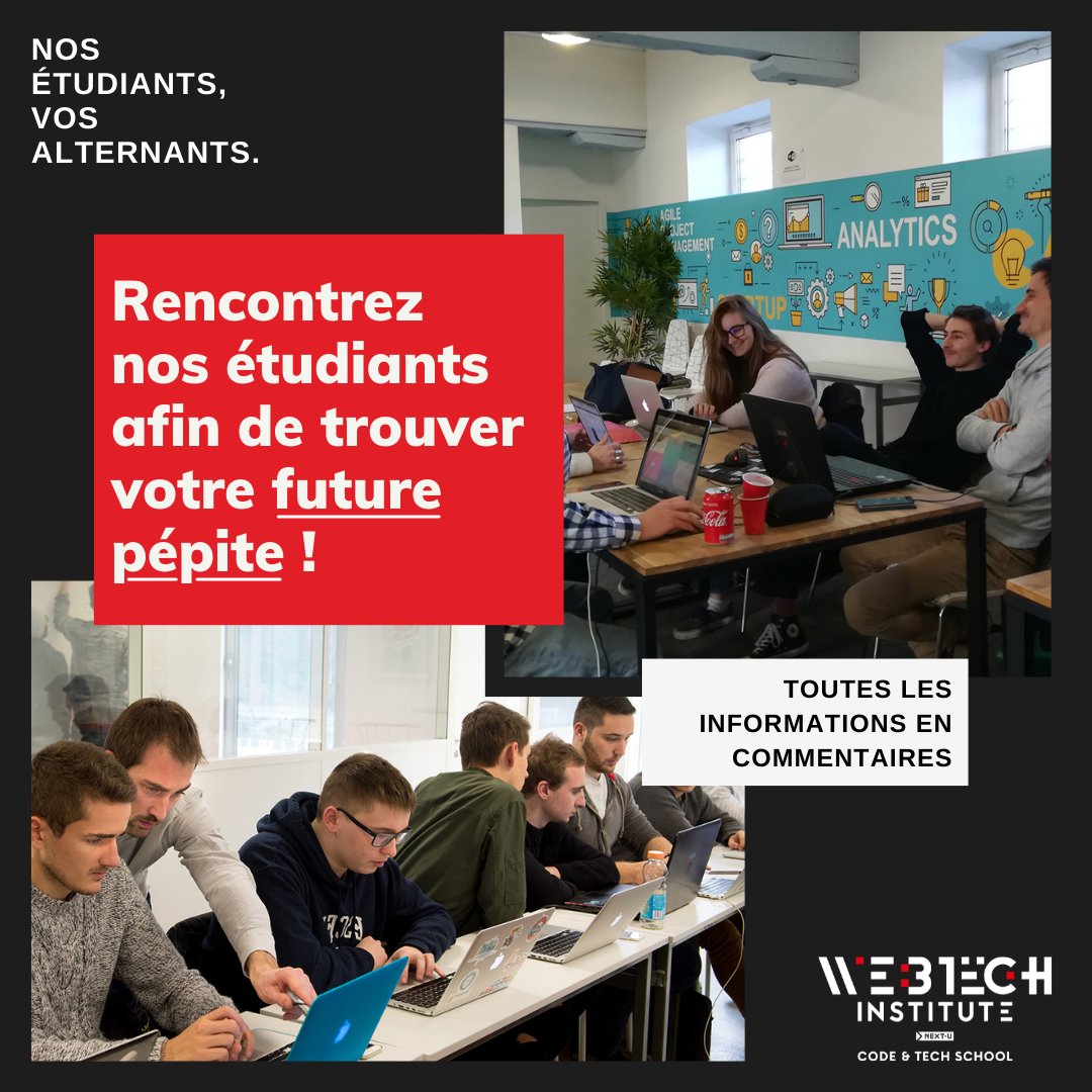 WebTech_Inst's tweet image. 👉 Complétez le rapide questionnaire ci-dessous pour que nos Chargés de relation entreprise vous recontacte rapidement !
Campus Paris : hubs.li/H0S0BmJ0
Campus Lyon : hubs.li/H0S0BmK0
Campus Bordeaux : hubs.li/H0S0BmL0
#ecoleinformatique #programmation