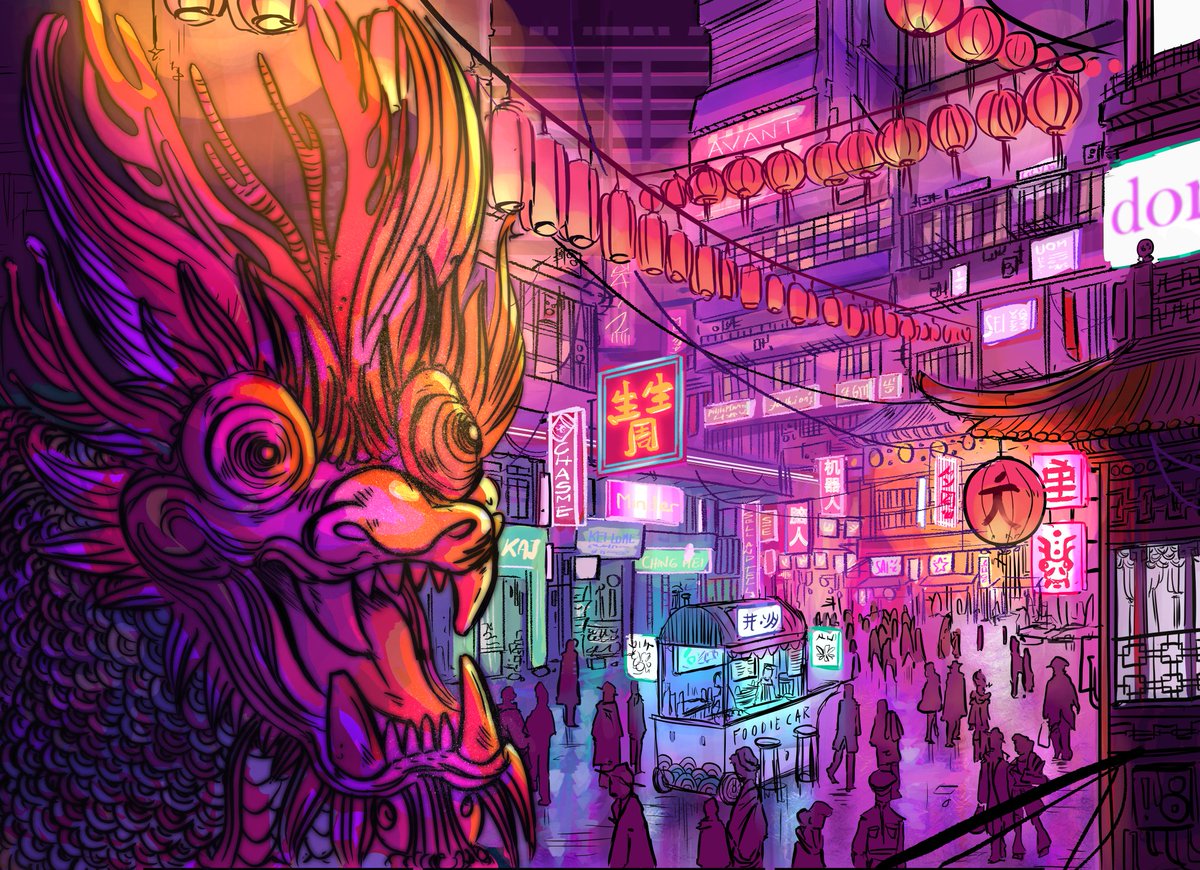 jonamarillo's tweet photo. Hi #PortfolioDay! I'm Jon i'm an artist from 🇦🇷 and i'm currently working on a queer cyberpunk comic 🏳️‍🌈.
I also love drawing bright city backgrounds✨🌃 https://t.co/nUSDvaAIXI
