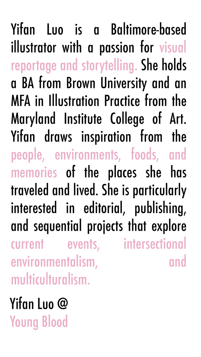 MDArtPlace's tweet image. Meet Yifan Luo, one of Young Blood&apos;s exhibiting artists! Young Blood will be open from July 15th to August 21st. 

Opening Reception: Thursday July 15, 6 pm - 8 pm

Check out our website for more details!