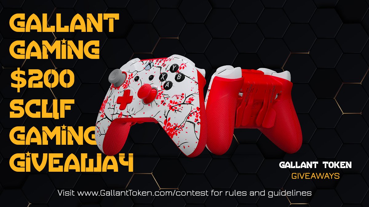 GallantToken's tweet photo. 🚨GIVEAWAY ALERT🚨
Where are our 🎮GAMERS?🎮 This GIVEAWAY is for you!
WIN a $200 Gift Card @ SCUF GAMING.

Details: https://t.co/xrPFC9SQ6m 🎁
PRIZE: https://t.co/3I9M4sri6H 🎮

#GallantArmy #GiveawayAlert #gaming https://t.co/ZKIifT2p7U