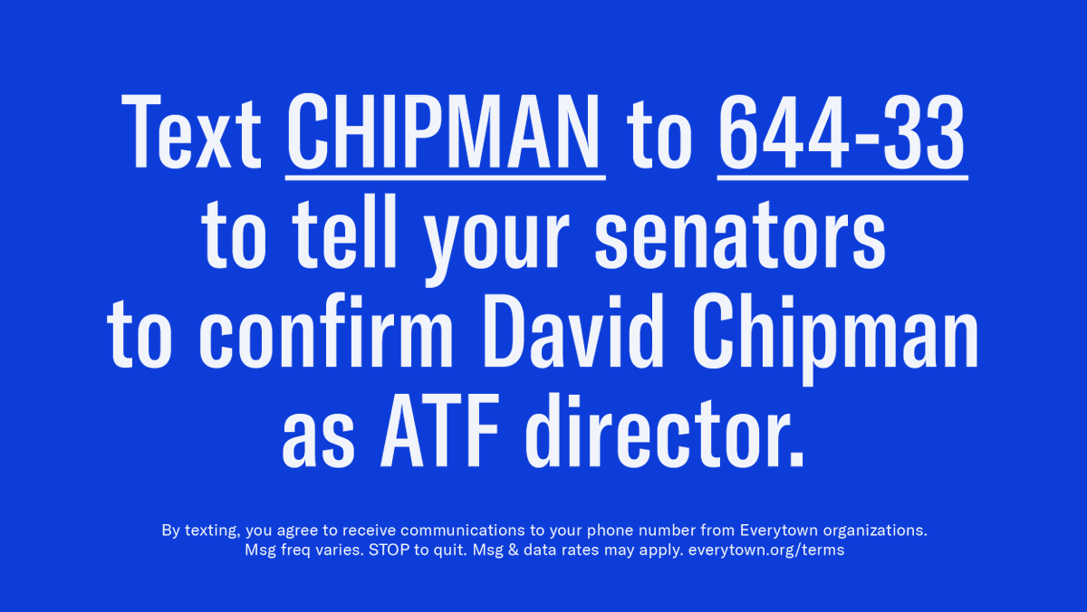 jacktweetslife's tweet photo. The NRA’s gone all-in trying to smear David Chipman, Pres. Biden’s nominee for ATF director. We can’t let them win! I’m an NC @MomsDemand volunteer &amp; I just called my senators to tell them to #ConfirmChipman. There’s no time to waste -- text CHIPMAN to 644-33 to call yours NOW! https://t.co/prIzqzpXso