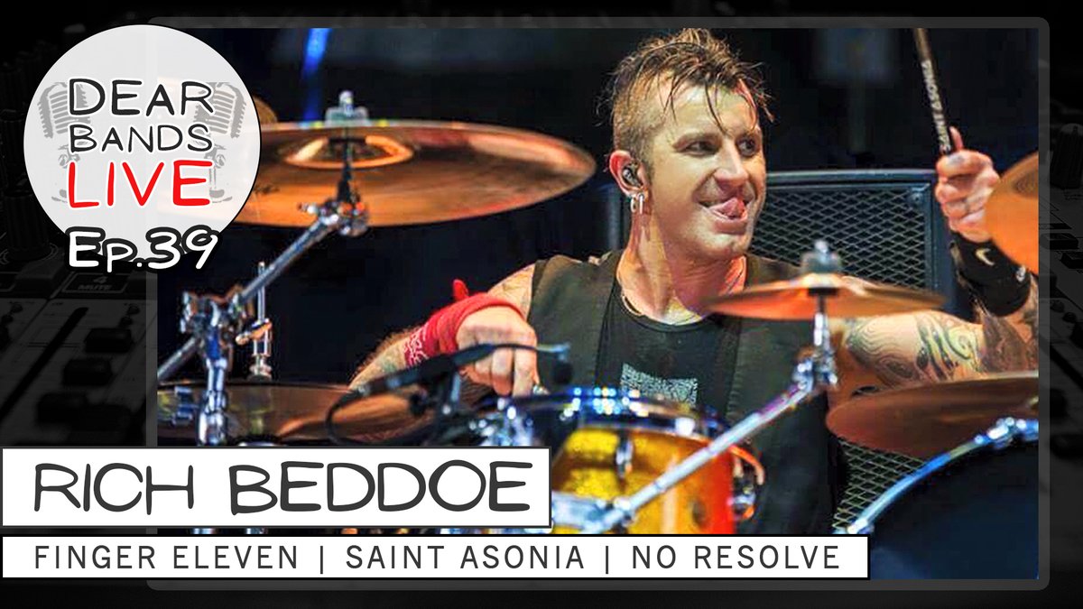 🚨 NEW EPISODE  // #DearBandsLIVE 🚨
Ep. 39 w/ RICH BEDDOE
(#FingerEleven, #SaintAsonia, #NoResolve)

In this episode:
- Larger Than Life Rockstars
- Cover Bands &amp; Auditions
- "Everyone had 1,000 opinions..."

WATCH now on YouTube!! 😎🤘
youtu.be/AmuHEFuZSCo

#musicpodcast