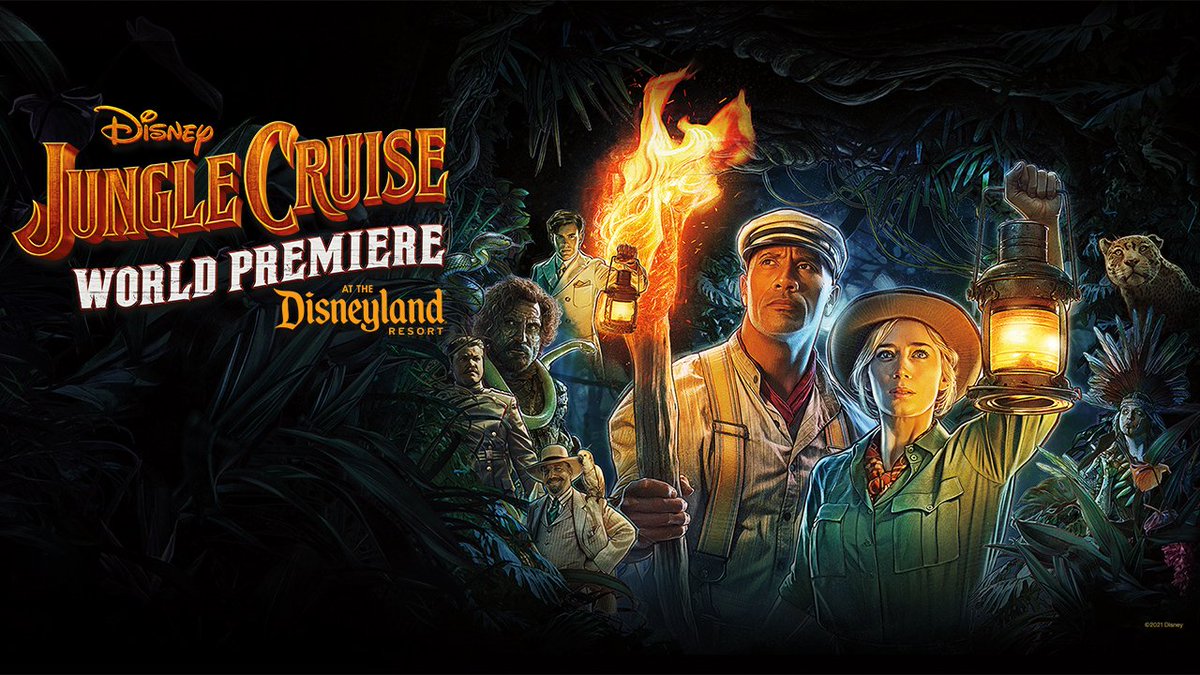 DisneyParks's tweet photo. Tune in to Disney’s “Jungle Cruise” World Premiere Red Carpet live stream on the Disney Parks Blog on July 24! https://t.co/aFhEcPahB4 https://t.co/h2LQJRGBYm