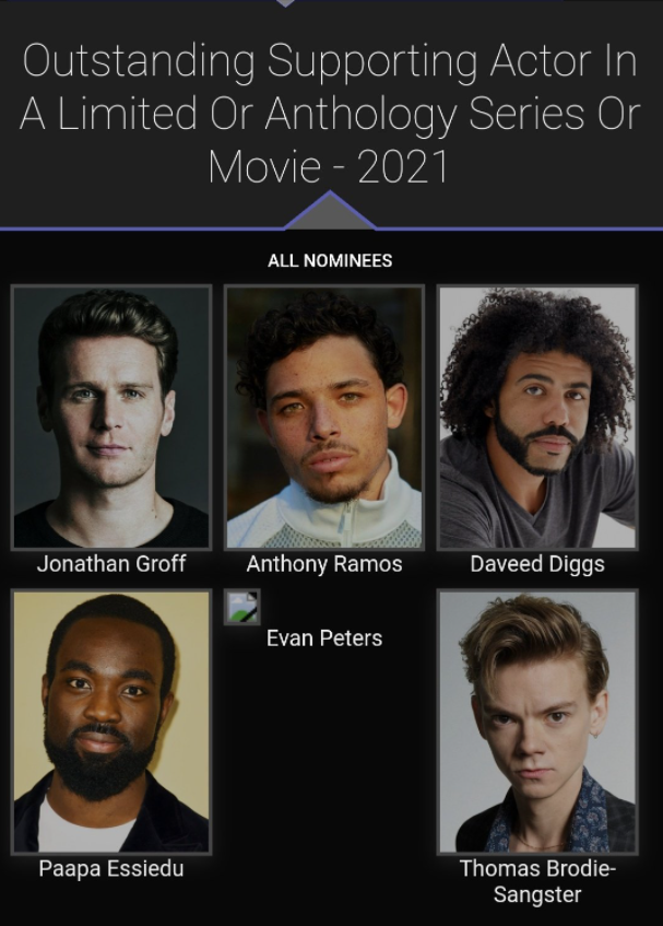 So proud to be nominated for an Emmy.