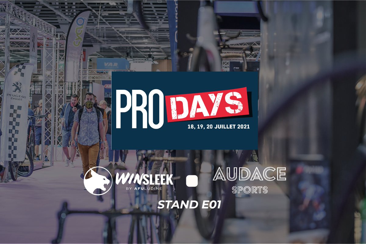 AfuLudine's tweet photo. 📌[ANNONCE] 📅 

🚀 Nous seront présent aux #PRODAYS avec notre #distributeur @audace_sports du 18 au 20 juillet !

😍 L’occasion d'échanger avec les professionnels du cycle et des sports outdoors qui seront présents. Rendez-vous sur notre stand (E-01) !
#Audacesport #cyclisme https://t.co/pALJXTrLTQ