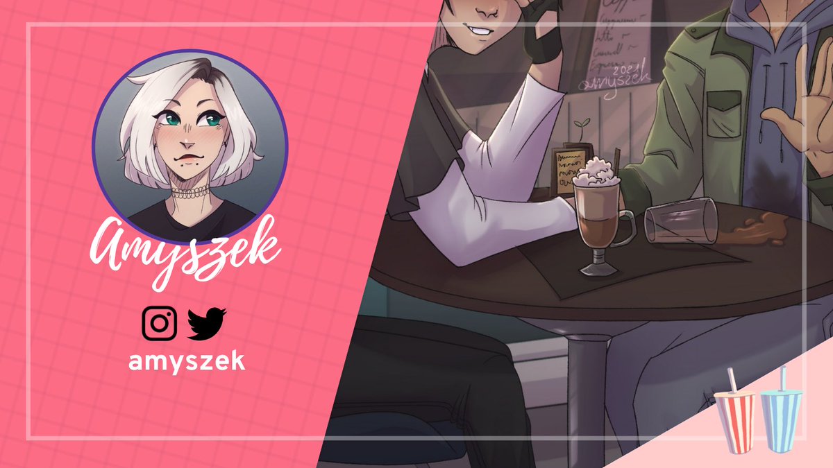KLFirstDateZine's tweet photo. Embarrassing yourself during a cozy cafe date?  We think it will probably still go okay! 

Enjoy our next preview by our lovely artist, @Amyszek https://t.co/I9mEYbqkCV