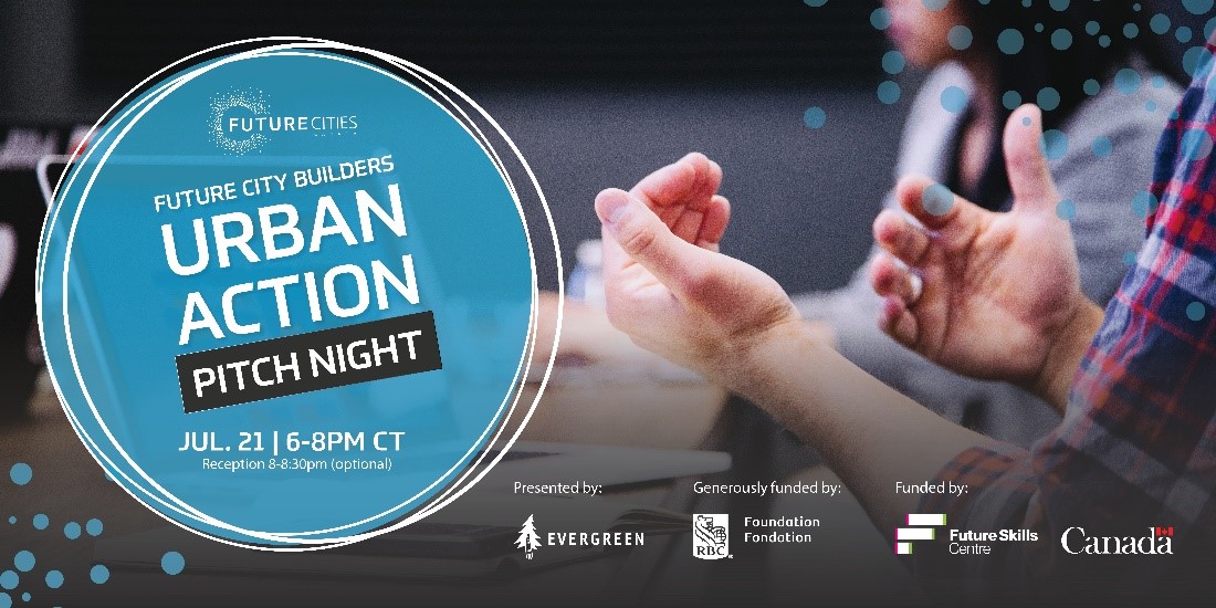 GivingBackMB's tweet image. As a Community Connector supporting @FutureCitiesCA, I encourage you to tune into the upcoming #FCBPitchNight on July 21st 6-8pm CT. Four Future City Builder teams will vie for $5,000 of seed funding - register today: bit.ly/3jvsMsH