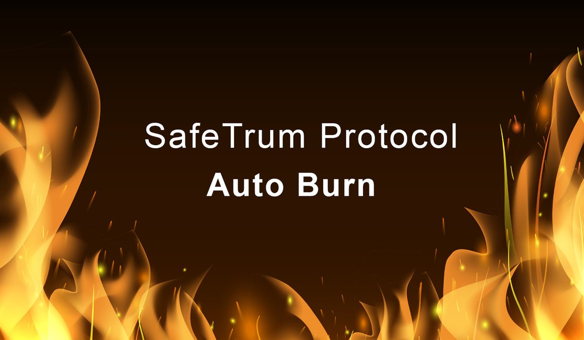 SafeTrum Protocol will Burn 3% on every transaction and you will see that number of token supply was decreased, so now we have a new Total Supply.

SafeTrum Contract: bscscan.com/token/0x79b87b…

stay tuned, Token sale is coming 

#BinanceSmartChain #SafeTrum #TRUM