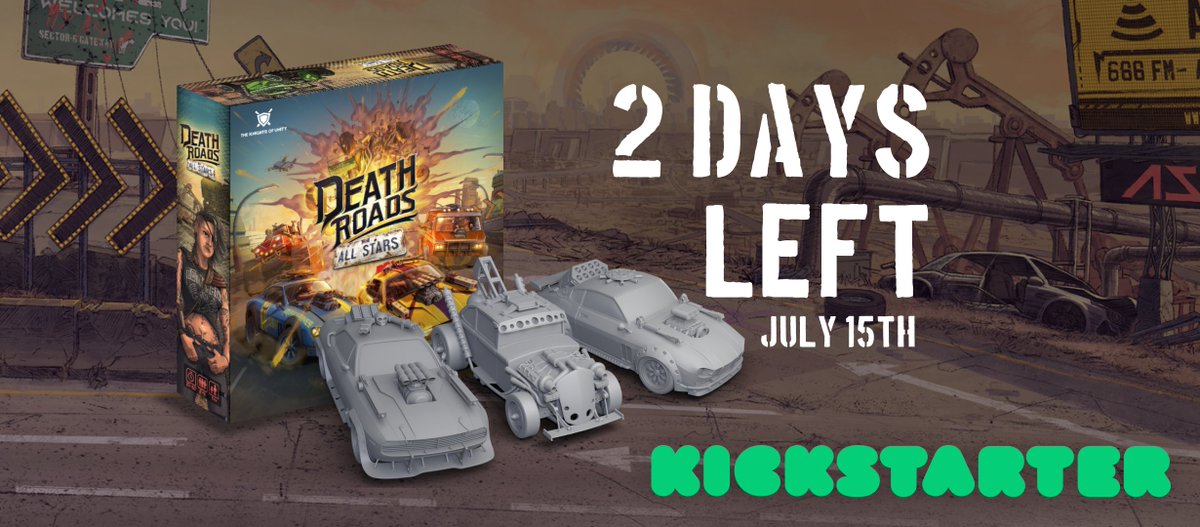 DeathRoadsBoard's tweet photo. There‌ ‌are‌ ‌only‌ ‌2‌ ‌days‌ ‌left!‌ 💪 ‌ ‌

This‌ ‌is‌ ‌a‌ ‌good‌ ‌time‌ ‌to‌ ‌remind‌ ‌you‌ ‌how‌ ‌the‌ ‌gameplay‌ ‌looks‌ like ‌and‌ ‌why‌ ‌you‌ ‌should‌ ‌back‌ ‌us‌ ‌on‌ ‌#Kickstarter 

We’ve‌ ‌prepared‌ a‌ ‌list‌ ‌of‌ ‌preview‌ ‌videos‌ ‌about‌ #boardgame 👇 https://t.co/j8MORDqss0