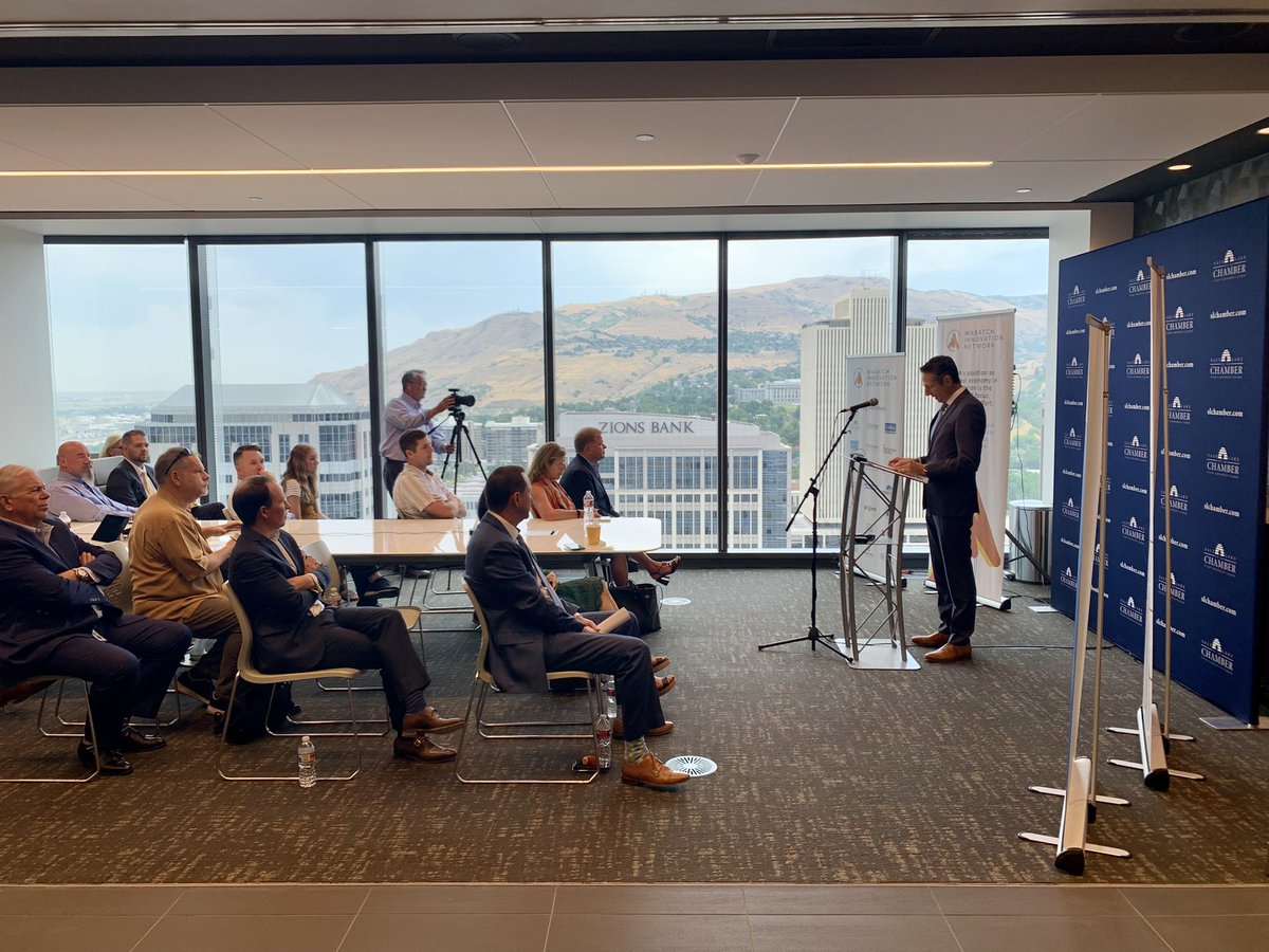 saltlakechamber's tweet photo. The @SaltLakeChamber and its partners are launching the #WasatchInnovationNetwork. Its purpose is to bring together the best minds across Utah’s leading sectors to ensure innovation across all industries shared, promoted and enhanced in a way that cuts across traditional silos. https://t.co/tYPeOGpb6D