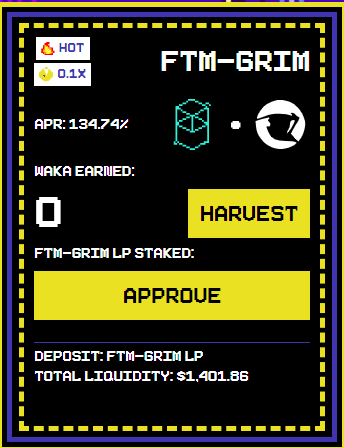 luxdiei's tweet photo. OMG! $GRIM &amp; $REAPER APY's % are on fire!🔥

You didn't got @financegrim airdrop? No worries, you can find the tokens in @Spirit_Swap 

Also, you can provide liquidity and farm $GRIM in @WakaFinance 

What you're waiting for? Put those tokens to work for you!

#Fantom #DYOR https://t.co/V5t78DRhB9