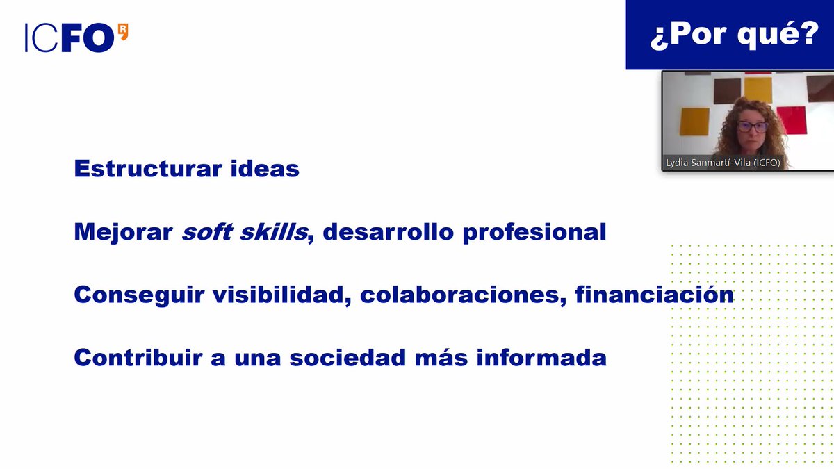 EstudiantesRSEF's tweet image. 🌴Y siguiendo con la sesión de divulgación, contamos con la Dr. Lydia Sanmartí-Vila y la Dr. Silvia Tognetti, del equipo KTT Outreach de @ICFOnians, que nos contarán todos los detalles de la Comunicación Científica y su gran importancia.