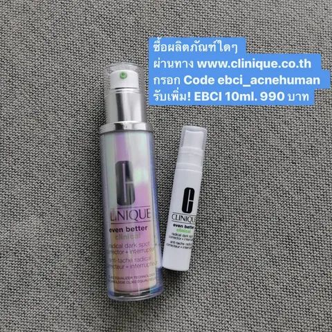 acnehuman's tweet photo. ช้อปออนไลน์กันได้ที่ 𝐋𝐈𝐍𝐄 𝐎𝐟𝐟𝐢𝐜𝐢𝐚𝐥 𝐀𝐜𝐜𝐨𝐮𝐧𝐭 @CliniqueThailand  Clinique Flagship Store ใน Lazada หรือ https://t.co/46DBNuiBWf ก็ได้ ช้อปทางเว็บมีโปรพิเศษเป็นของแถมเพิ่ม! EBCI 10ml. มูลค่า 990 บาท เพียงกรอกโค้ด ebci_acnehuman ในช่อง offer code ค่า​ #ใช้ดีบอกต่อ https://t.co/aDVKkEZEaF