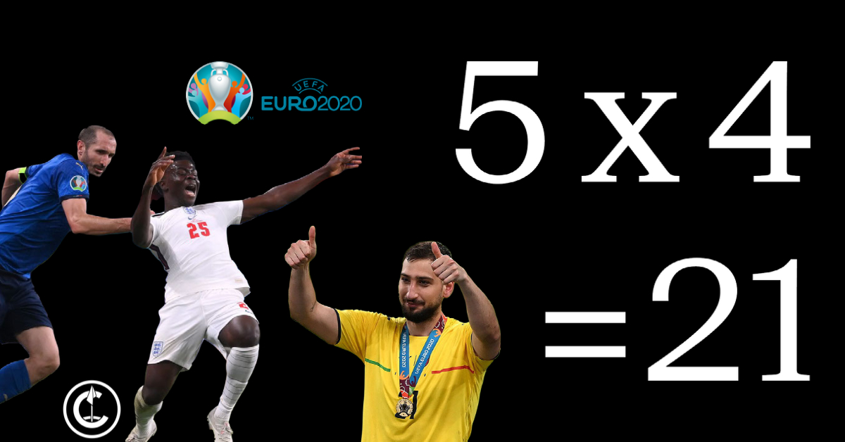 Il cielo è azzurrissimo sopra Wembley! Si chiude #Euro2020 e con lui anche il nostro podcast 5x4=21, con un'ultima puntata imperdibile 👉 bit.ly/3yNpAgq
Al microfono <a href="/omarcartu/">Omar Cartulano</a>, Fabio e <a href="/umbe_etc/">umbe_etc</a> per analizzare la finalissima e lasciarvi all'estate con tante chicche! 😎