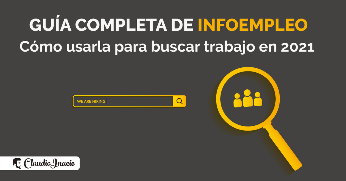 cinacio06's tweet photo. Guía completa de #Infoempleo y cómo usarlo para buscar ofertas de #empleo y trabajo en 2021 https://t.co/HbDt06fWGX #trabajo https://t.co/EQOMNlWd7Q
