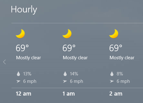 Daniel_Rubino's tweet photo. Apple supposedly not showing 69° in its weather app is so apropos. It's the Disney of tech. It pretends sex just doesn't exist.

Meanwhile, Microsoft Weather is getting rowdy over here. 

Nice. https://t.co/wQ2zGofAQf