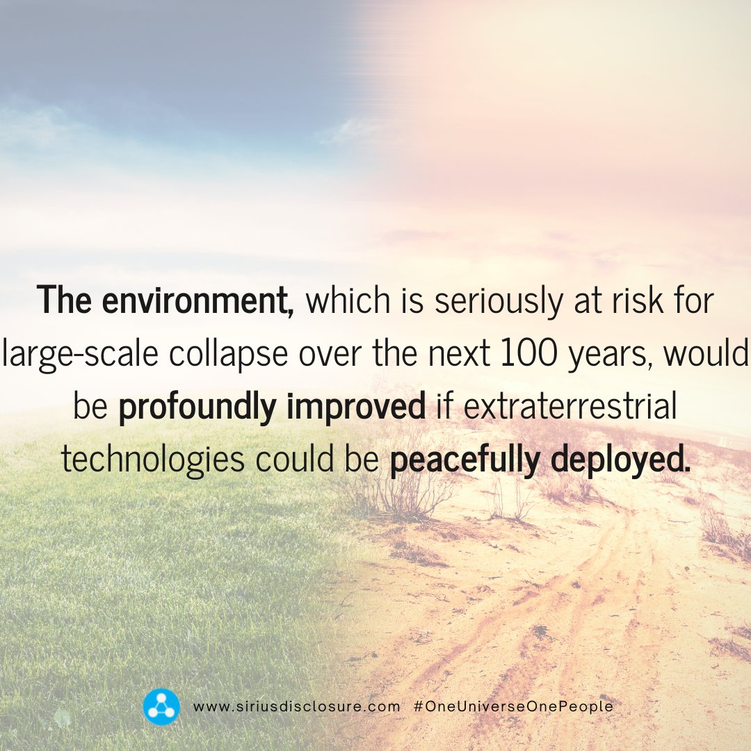 DrStevenGreer's tweet image. The environment, which is seriously at risk for large-scale collapse over the next 100 years, would be profoundly improved if extraterrestrial technologies could be peacefully deployed.

Watch + Share THE COSMIC HOAX linktr.ee/the%20cosmicho… SHARE THE TRUTH with EVERYONE.