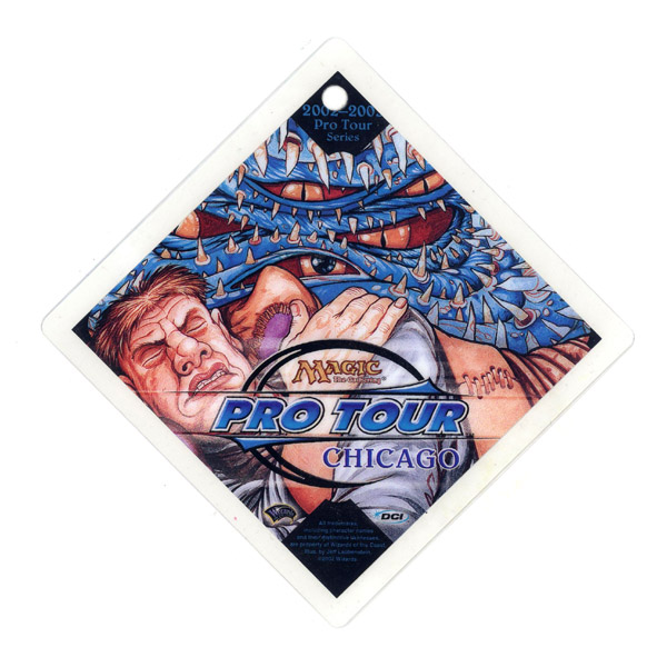 IllustratorJeff's tweet photo. Hello #MTG collectors. Do folks collect the badges from the various Pro Tours? Certainly they are rather rare. I found some of these and thought I'd ask. #MTGProTour, #RecurringNightmare https://t.co/QmWnNYqBNs