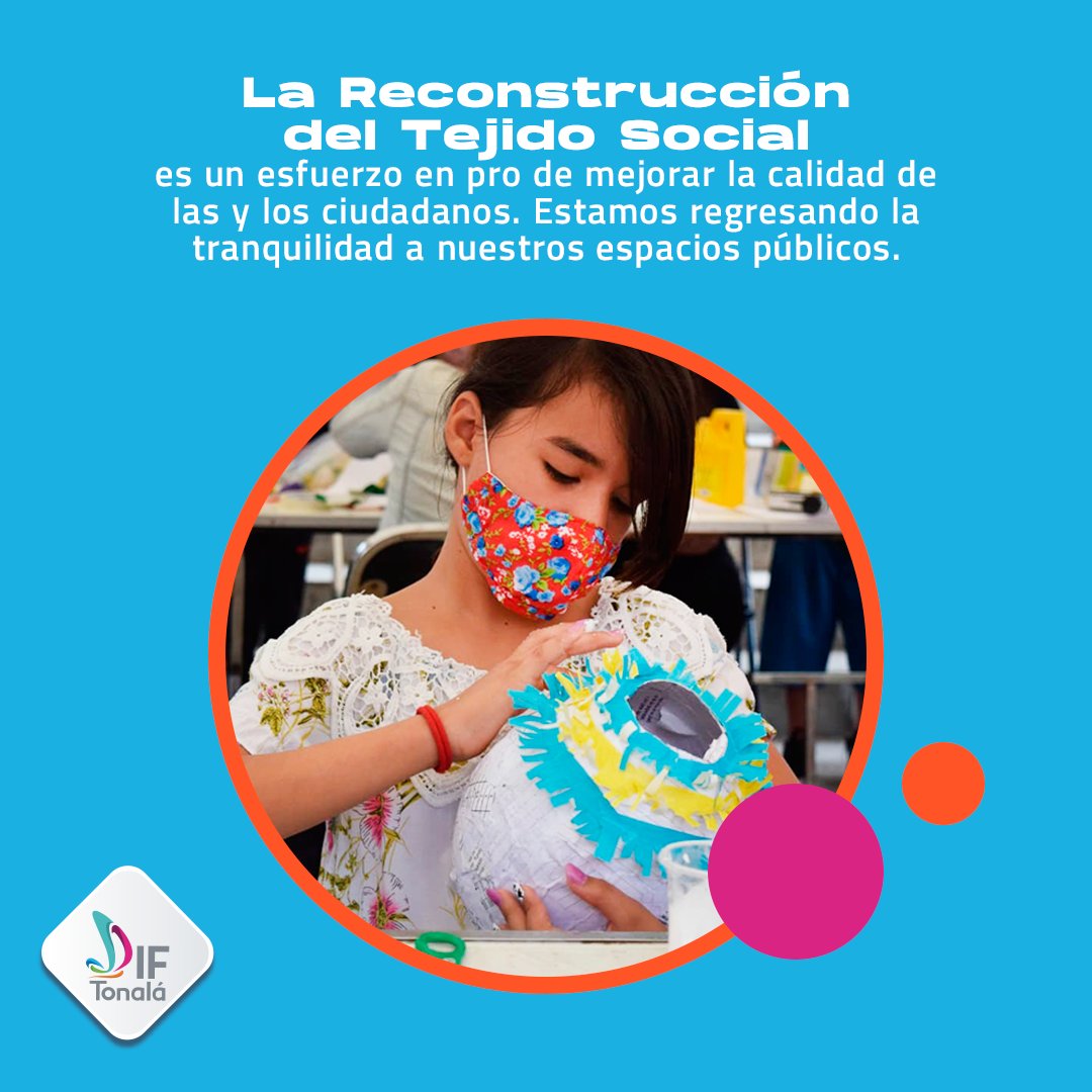 DifTonala's tweet photo. Con la #ReconstrucciónDelTejidoSocial hemos llevado servicios y talleres de manualidades, primeros auxilios y corte de cabello a los vecindarios.

👧🧑Seguiremos #ConstruyendoElFuturo para nuestras niñas y niños. https://t.co/rxGq58OaBs