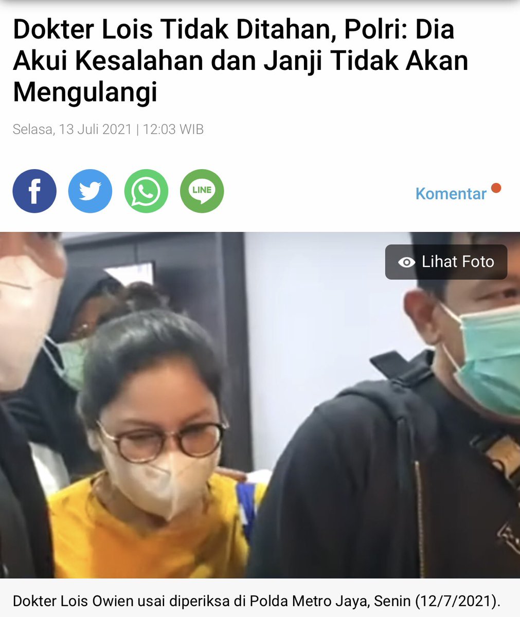 Pertimbangan diskresi tdk ditahan amat beralasan, Konsep polri presisi sesuai Revisi UU ITE dijalankan scr baik dilapangan oleh penyidik sesuai SE &amp; SKB 3 Menteri dg mengedepankan restorative justice dlm penyelesaian perkara ITE, mengingat pelaku sdh minta maaf &amp; akui kesalahan.