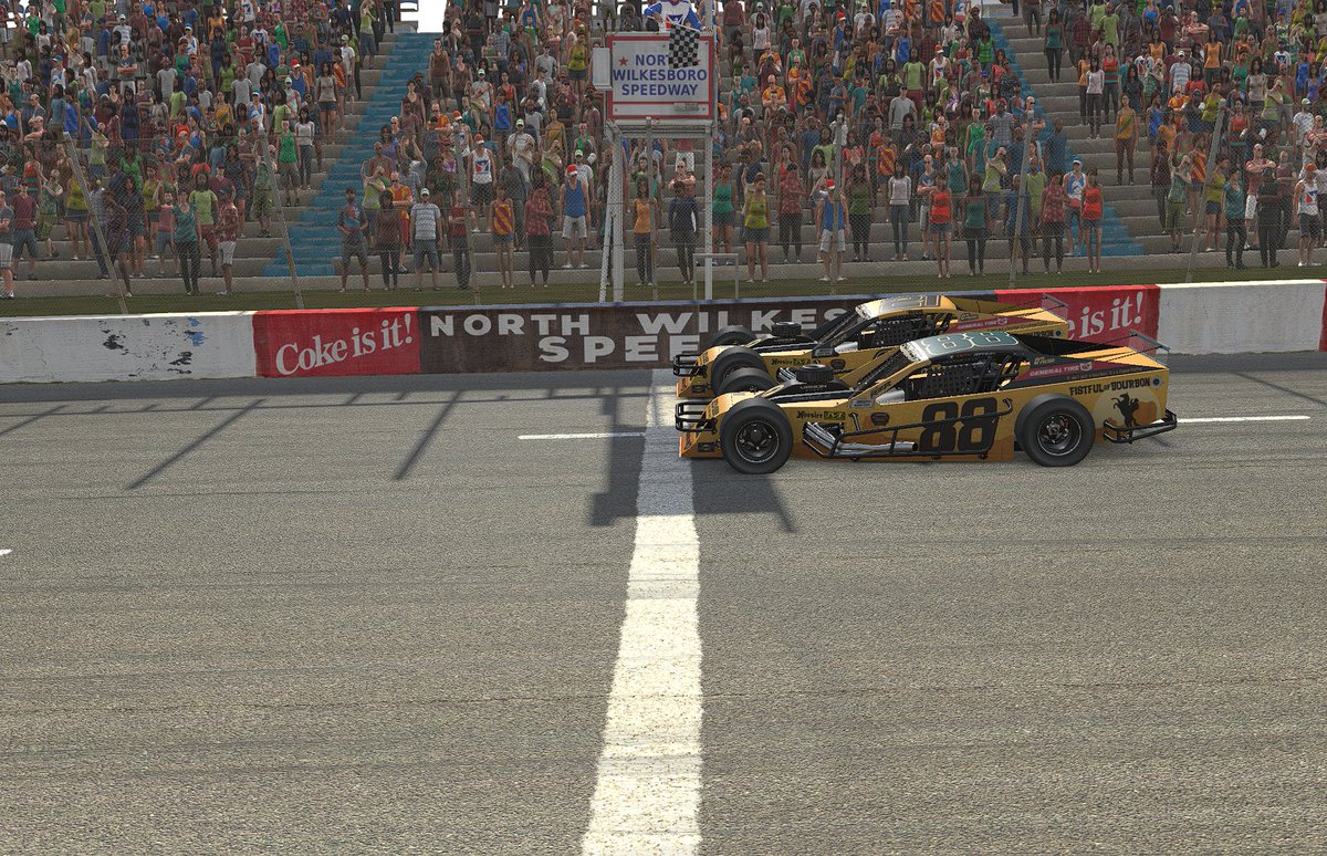 JBeavereSports's tweet image. What does .002 of a second look like? @KOdaynik and @kjeffery88 show us in last night's @EW_Modifieds race from North Wilkesboro. Kyle and Keith finished second and third!
@fistfulbourbon @generaltire @polarisrzr @visionwheelinc @iRacing