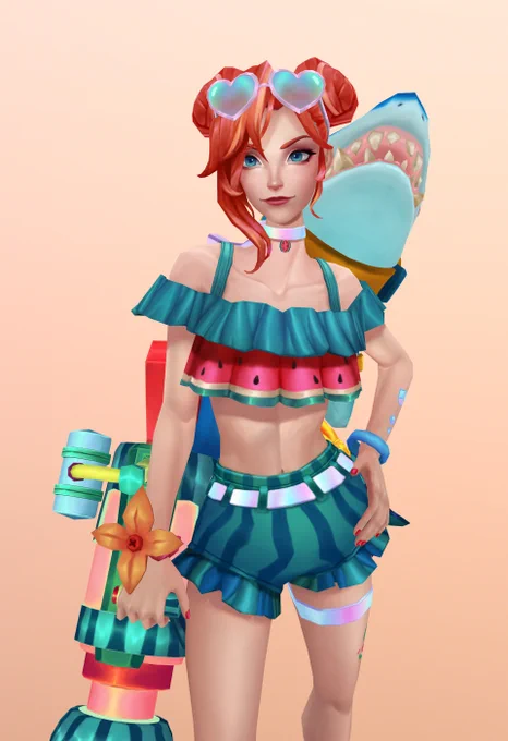 Hiya #PortfolioDay! I'm currently a Character Art Intern at Riot Games for this year! My deepest darkest secret is that I wanna learn how to make a cute, badass character model (that someone would wanna be stepped on by, I didn't say that)💖✨ 