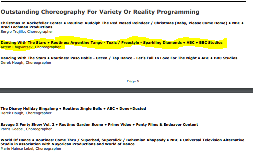 Hey Teo - your Daddy is an #EmmyNominee!
Congratulations @artemchigvintse on your nomination for #OutstandingChoreography!