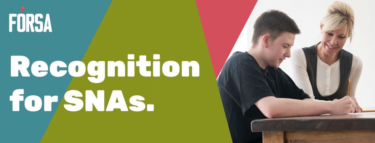 #RespectForSNAs Do you know the current ed req for SNAs dates back to 1979? A bit outdated don’t you think <a href="/Education_Ire/">Department of Education and Youth</a> ? Refusal by the dept to change this in 2021 demonstrates the lack of respect for SNAs and the essential work we do. 

<a href="/forsa_union_ie/">Fórsa trade union</a> 

#Respect4SNAs