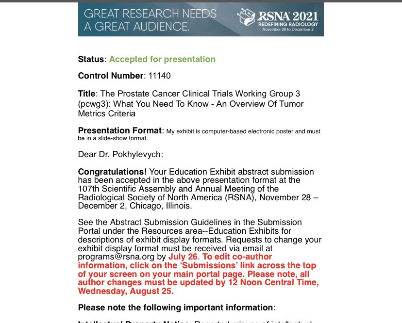 HPokhylevych's tweet photo. Hope to see y’all in Chicago soon! Definitely missed live @RSNA last year! https://t.co/Cp1dJxUKrS
