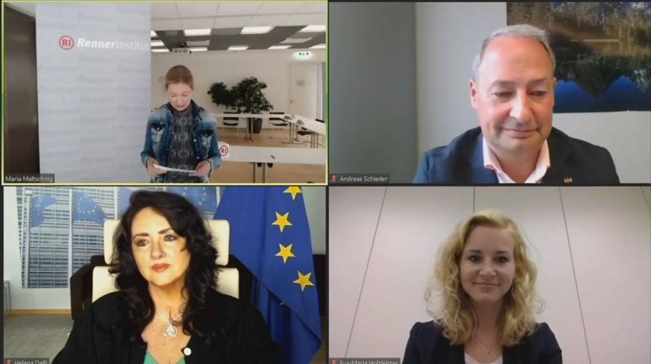 Helena Dalli (@helenadalli) on Twitter photo Today I participated to <a href="/RennerInstitut/">Karl-Renner-Institut</a>’s to discuss the <a href="/EU_Commission/">European Commission</a>’s strategy against the backlash on women’s rights that was triggered by the #COVID19 crisis. We must come out of it stronger with better institutions, laws and representation.
#UnionOfEquality Today I participated to <a href="/RennerInstitut/">Karl-Renner-Institut</a>’s to discuss the <a href="/EU_Commission/">European Commission</a>’s strategy against the backlash on women’s rights that was triggered by the #COVID19 crisis. We must come out of it stronger with better institutions, laws and representation.
#UnionOfEquality