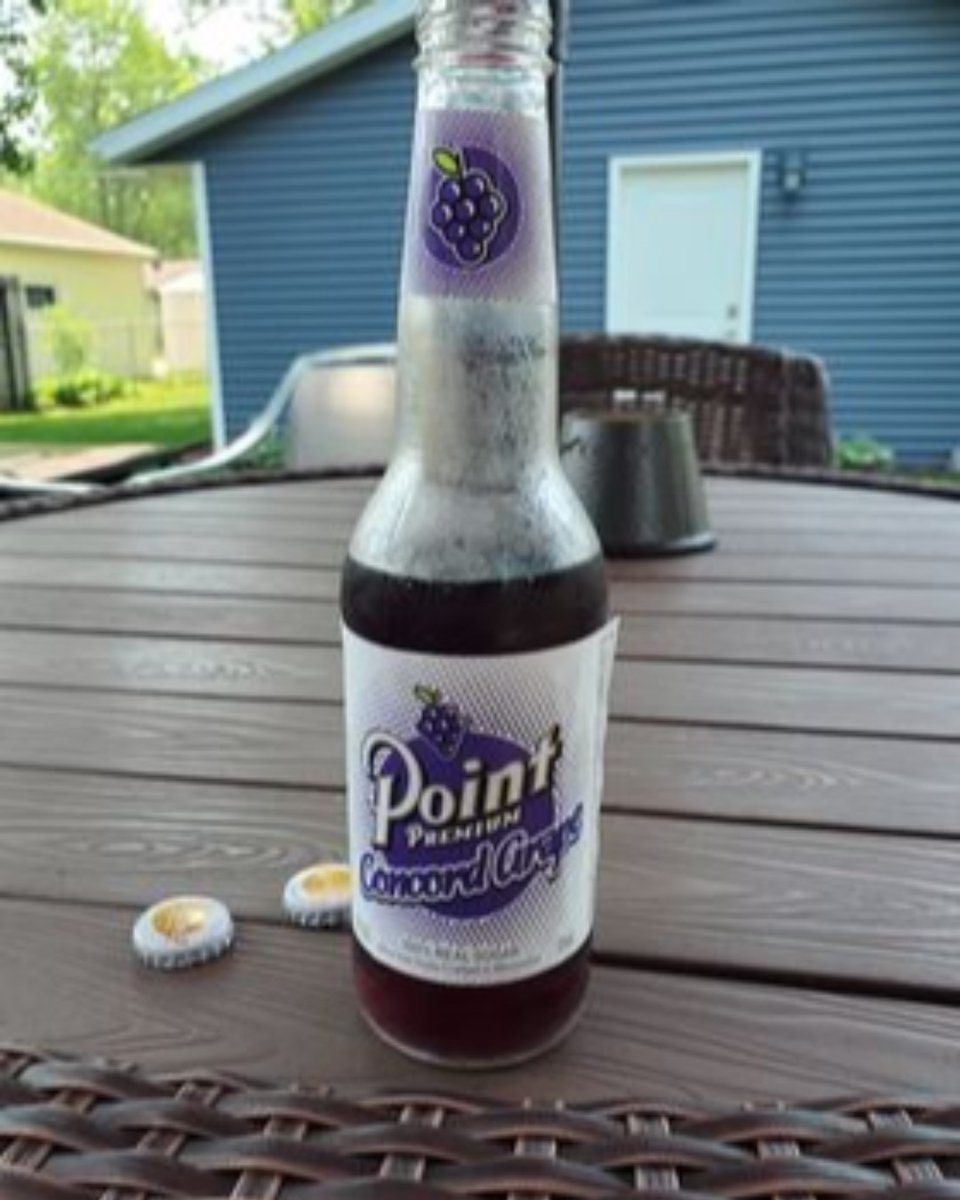 pointbrewery's tweet photo. Have you tried our new limited release soda Concord Grape?  Enjoy this sweet treat this summer. Thanks for sharing Jenny Zanchetti Nielsen. #pointsoda https://t.co/Z1V0W7mlfx
