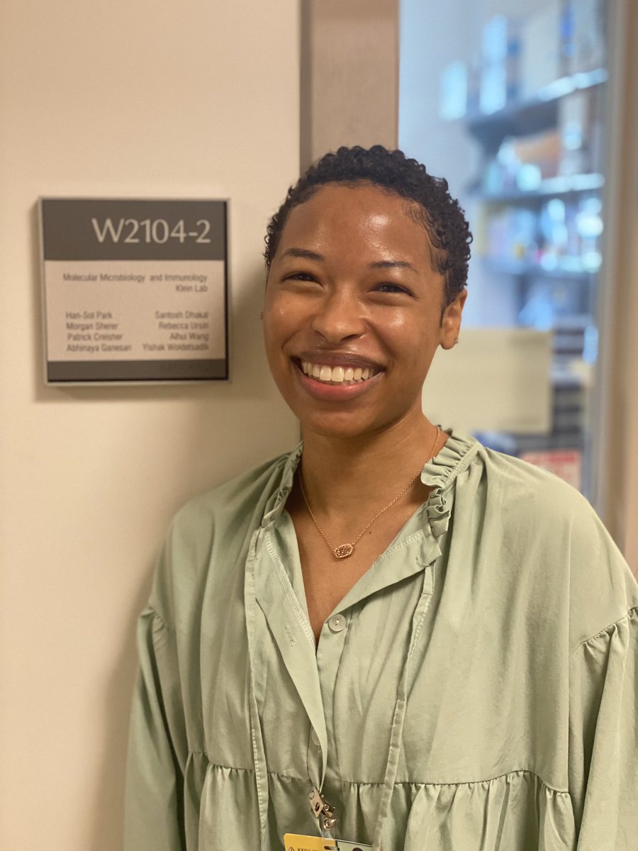 The Klein lab is so happy to announce the addition of a new member! <a href="/ariinmicro/">Ariana Campbell</a> joins us from Dallas, TX as a <a href="/HopkinsMedicine/">Johns Hopkins Medicine</a> PREP scholar. She has also just been selected as a Vivian Thomas Scholar and we are so lucky to have her with us! Welcome Ariana! provost.jhu.edu/about/vivien-t…