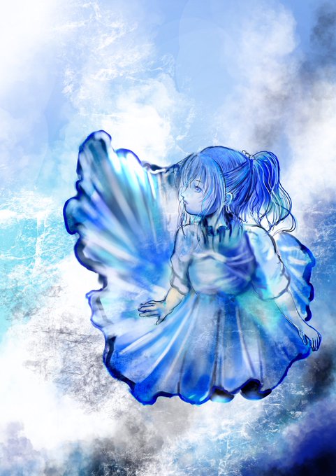 青いイラストのtwitterイラスト検索結果