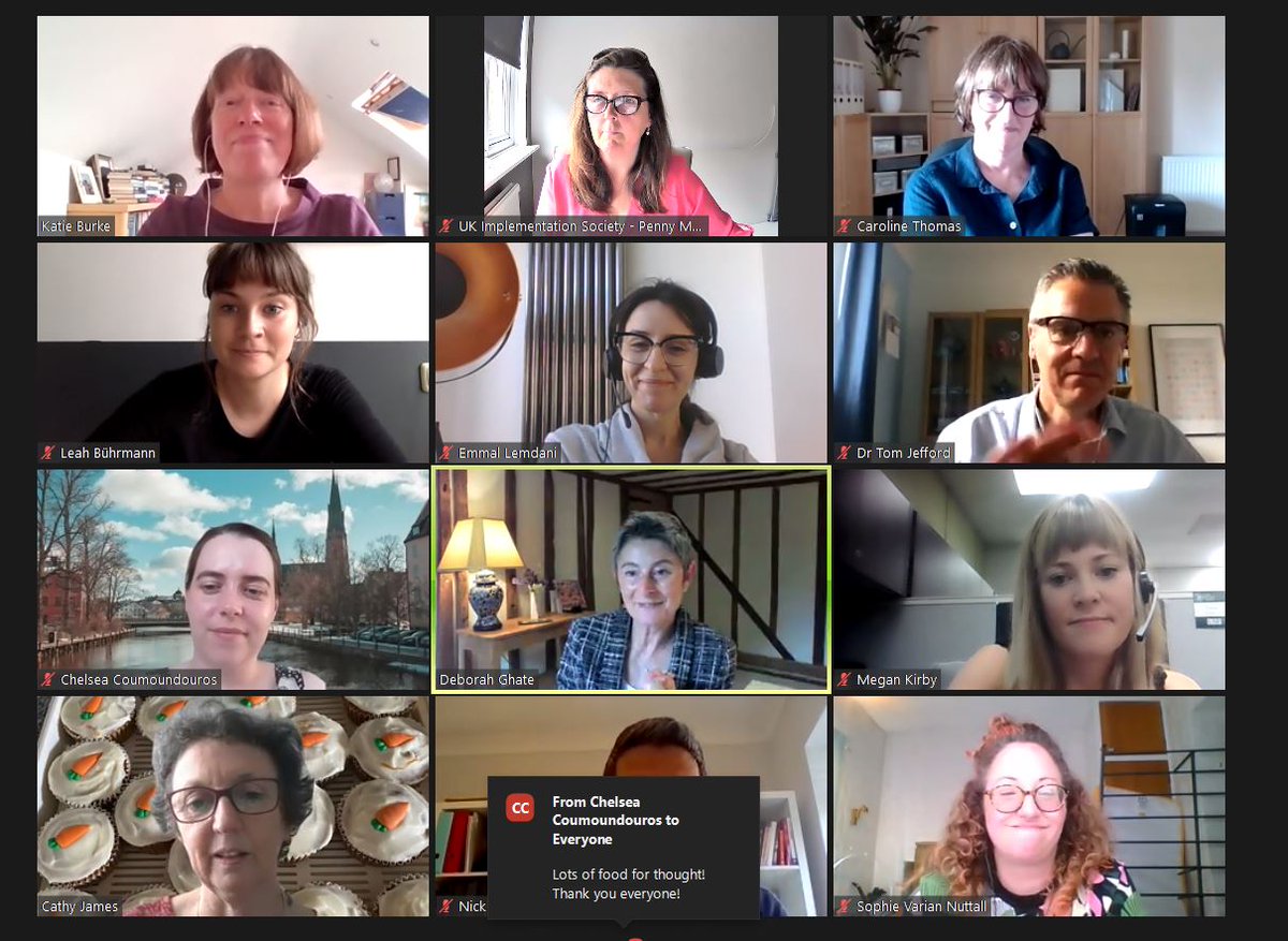 UKImplementationSociety (@uk_impnet) on Twitter photo As can be seen by all these smiling faces, we just had a very productive and enjoyable UK-IS Debate 2021 - marking #Implementation Week by debating what it means to be an implementation professional these days. Thanks to all & esp speakers <a href="/KatieBurkTweets/">Katie Burke</a> and <a href="/CathyAnnJames/">Cathy James</a> As can be seen by all these smiling faces, we just had a very productive and enjoyable UK-IS Debate 2021 - marking #Implementation Week by debating what it means to be an implementation professional these days. Thanks to all & esp speakers <a href="/KatieBurkTweets/">Katie Burke</a> and <a href="/CathyAnnJames/">Cathy James</a>