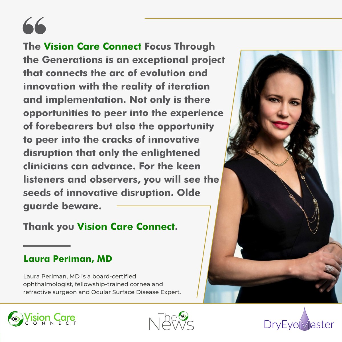 Connect_Vision's tweet photo. We are thankful to be able to put together our 'Focus Through The Generations' series with some amazing physicians such as Laura M Periman, MD aka the Dry Eye Master! If you missed our series, check it out here: 
https://t.co/mYSaxdh6Bk
#bruder #brudermask #dryeye  #ophthalmolog https://t.co/OFCvUKu7pN