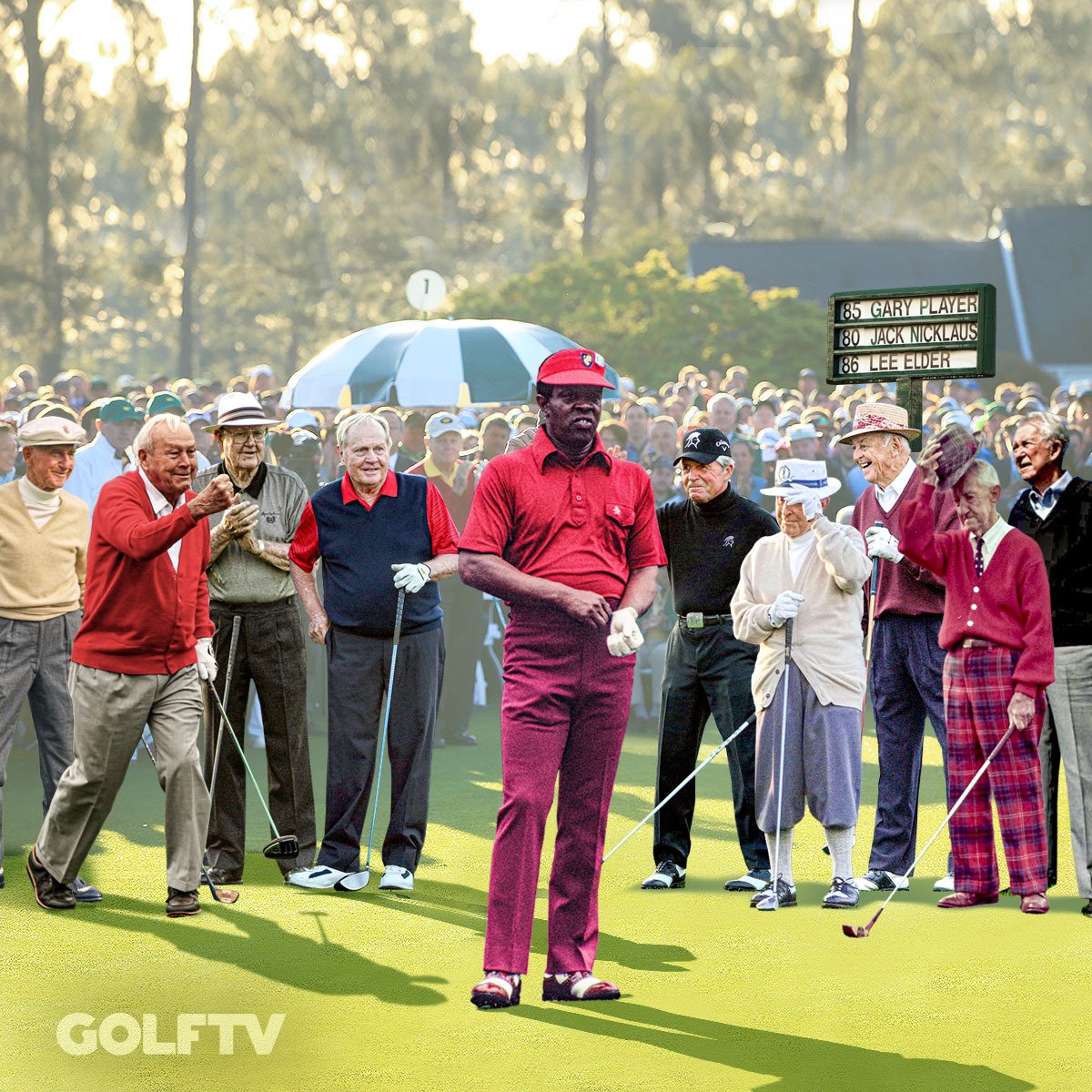 Lee Elder, the 10th honorary starter at the Masters, turns 87 today.

Happy Birthday, Lee 