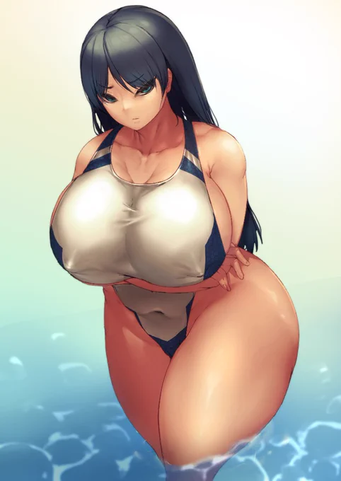 競泳水着の絵 