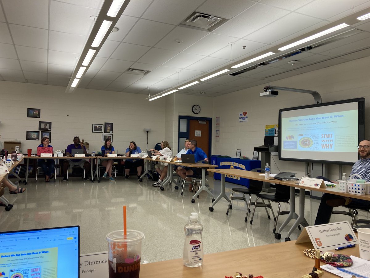 GburgPrincipal's tweet photo. So great to be back in person for our Leadership Team Meetings.  #ReadyForOurStudents https://t.co/MxNYUBZdCL